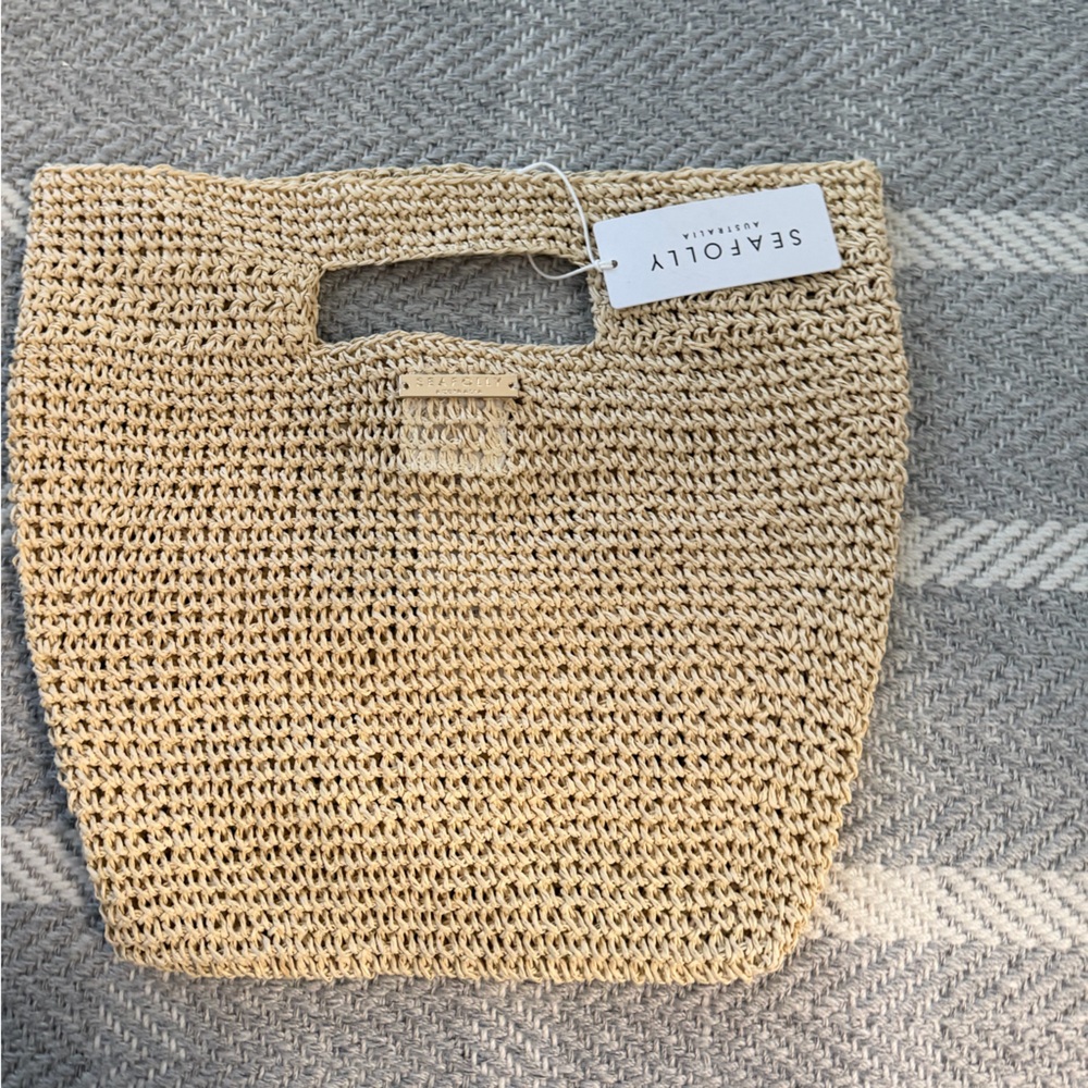 Seafolly Tan Woven Bag